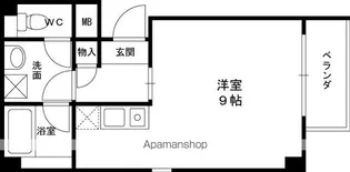 HILL TOP御殿山【301号室】の間取り