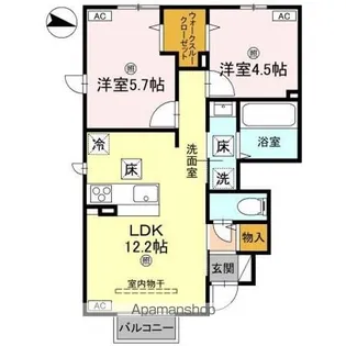 LE CIEL【1階】の間取り