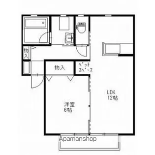 スペランツB【2階】の間取り