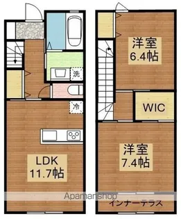 シャングリラB【102号室】の間取り