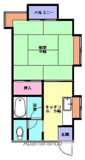カームレジデンスⅠ【105号室】の間取り