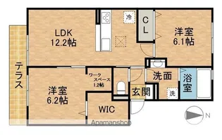 ルーモス【1階】の間取り