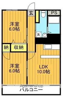 福島県郡山市菜根3丁目【マンション】の間取り