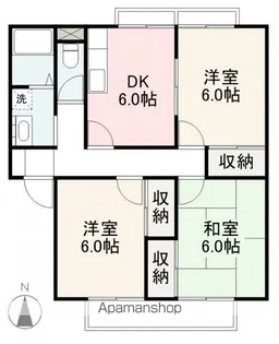 グランコートK A・B棟【2階】の間取り