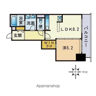 アルフォート天神【13階】の間取り