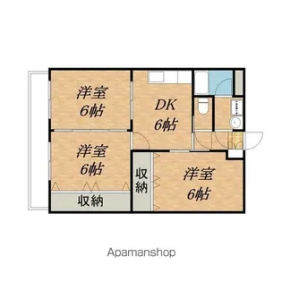 メゾン砧【1B号室】の間取り