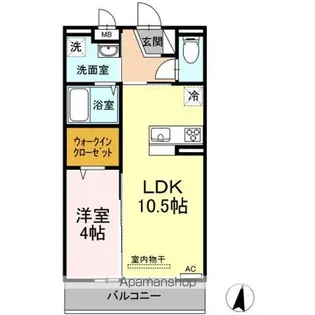 銀河タウン E【2階】の間取り