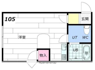 シーゲルハイムNO.2【105号室】の間取り