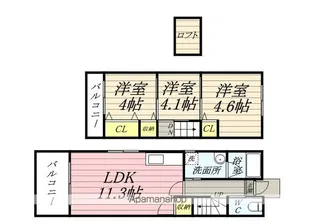 桜ハイツⅡ【106号室】の間取り
