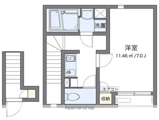 クレイノアネックス【205号室】の間取り