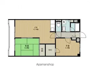 グランパレス越谷【105号室号室】の間取り