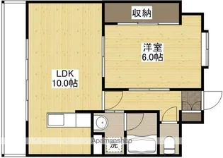 松尾ビル皆実Ⅱ【4階】の間取り