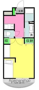 アーバンハイツ横田【502号室】の間取り