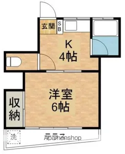 第二鵬荘【101号室】の間取り