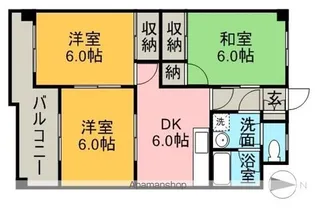 船木ハイツ2【3階】の間取り