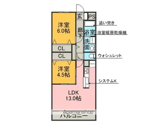 パレット【4階】の間取り
