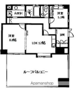 CITYSPIRE横浜和田町【203号室】の間取り