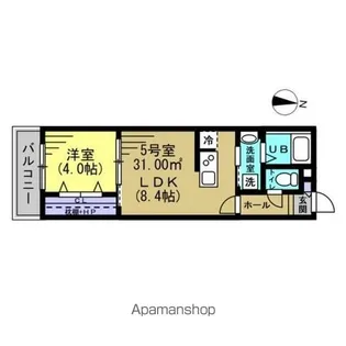 ザ・フォレスト北小金【2階】の間取り