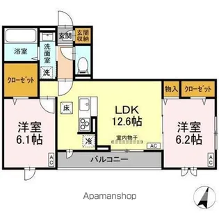 ビューテラスII【3階】の間取り