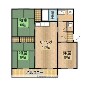 ひだかハイツ【4階】の間取り
