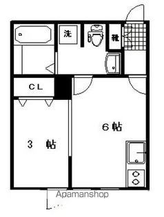 メリディアン国見壱番館【1階】の間取り