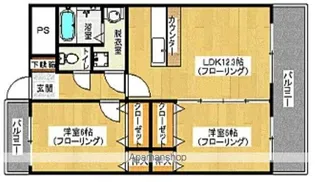 イストワール【1階】の間取り