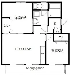 城戸ビル【303号室】の間取り