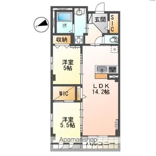 千葉パークストリート【3階】の間取り