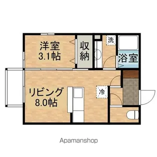 クレイス【2階】の間取り