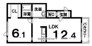 プラシードⅣ【1階】の間取り