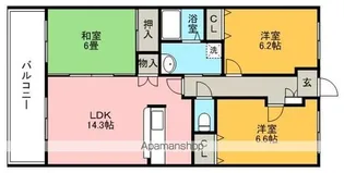 ラフォーレ小笹【3階】の間取り