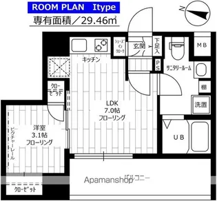 ステージグランデ文京小石川【8階】の間取り