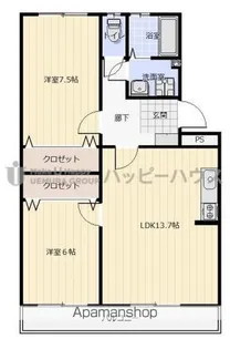 坂井ビル【4階】の間取り