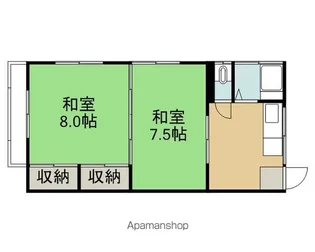 コーポ赤沼Ⅰ【7号室】の間取り