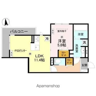 La Coeur北島【3階】の間取り
