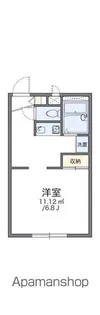 レオパレスメルベーユ徳行【210号室】の間取り
