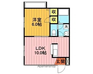 ハピネスルーム7【202号室】の間取り