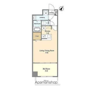 アルファコート常盤台3【4階】の間取り