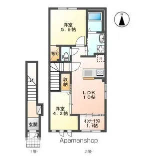 パデシオンⅡ【2階】の間取り