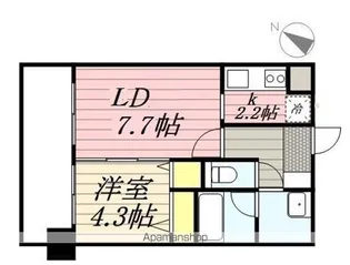 福岡県福岡市博多区豊2丁目【マンション】の間取り