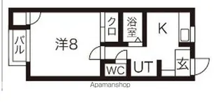 ネオ・メープル高松【1階】の間取り