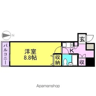 ラウムズ富士見町【5階】の間取り