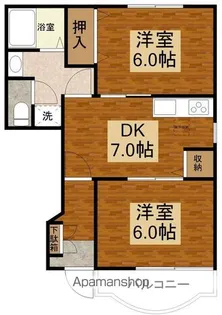 サンポエムC棟【102号室】の間取り