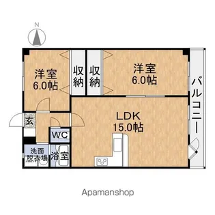 ガーデン・ヴィラ【B22号室】の間取り