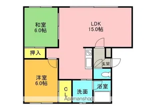 マステルS【201号室】の間取り