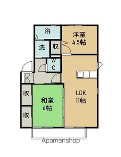 レインボー【2階】の間取り