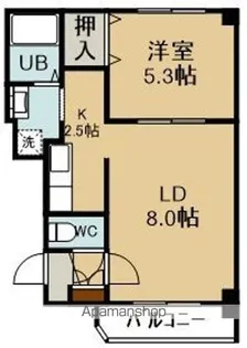 AVANT GARDEⅡ(アヴァンギャルドツー)【2階】の間取り