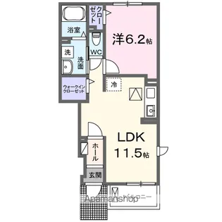 トワ&モア【1階】の間取り