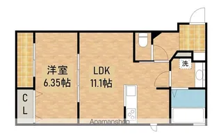 クレストヒル【3階】の間取り