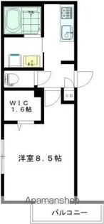 ARCLIGHT浜田山(アークライト)【201号室】の間取り